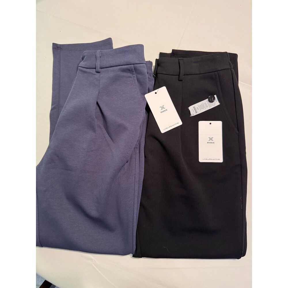 RBX Active Pleated Tapered Ankle Pants - Size Small Lot of 2